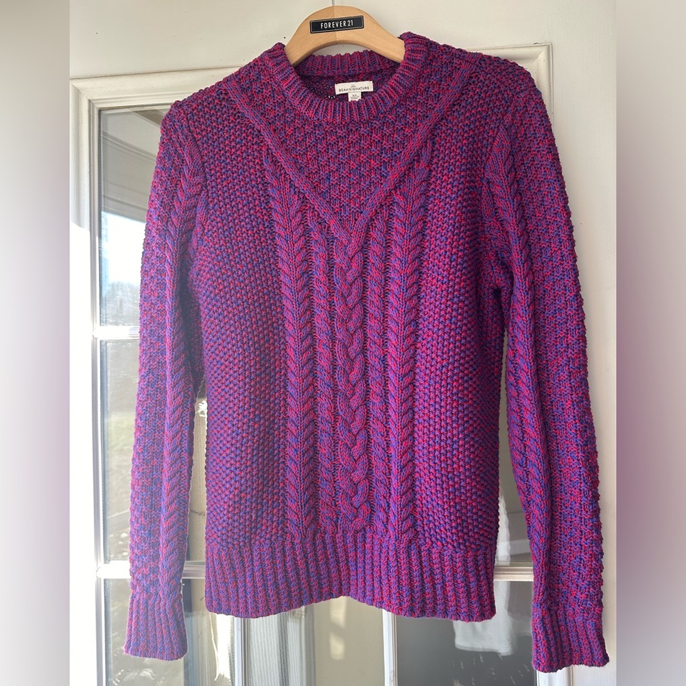 L.L. Bean NWT Signature Cotton Fisherman Sweater - Size XS